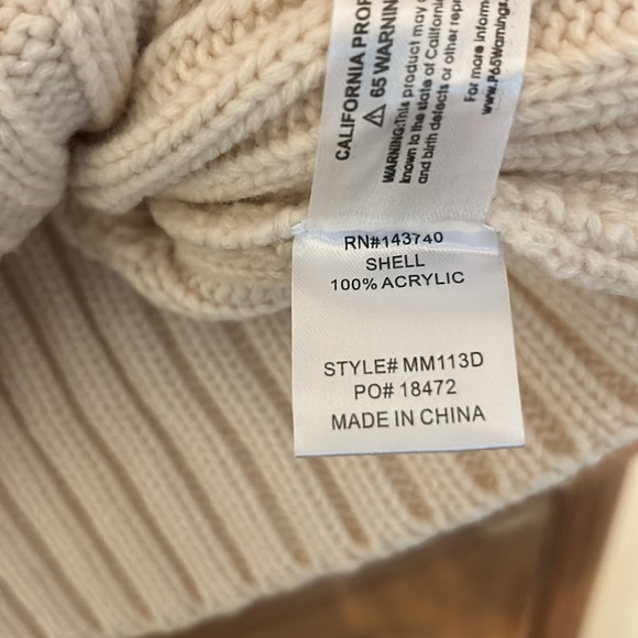 Hyacinth House Cream Whistler Cable Sweater Dress - Picture 8 of 12